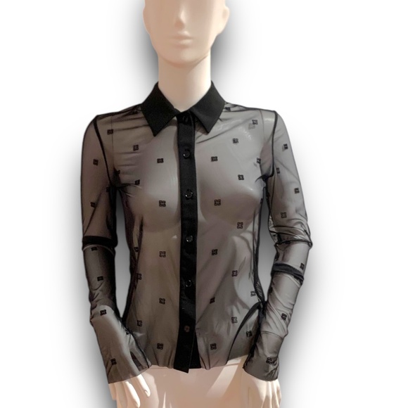 Givenchy Transparent 4G Shirt Blouse - Picture 2 of 16